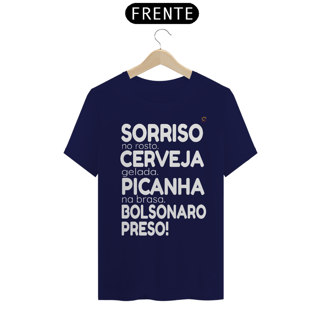 Nome do produto T-shirt Tradicional Bolsonaro Preso!