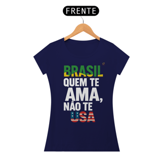 Nome do produto T-shirt Baby Look BRASIL QUEM TE AMA