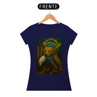 Nome do produto T-shirt Baby Look CACHORRO CARAMELO