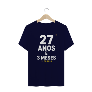 Nome do produto T-shirt Plus Size 27 ANOS E 3 MESES