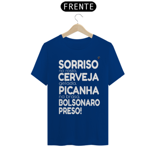 Nome do produto T-shirt Tradicional Bolsonaro Preso!
