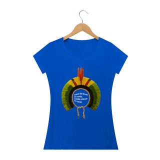 Nome do produto T-shirt Baby Look Brasil do cocar