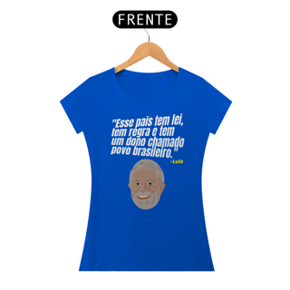 Nome do produto T-shirt Baby Look LULA: Brasil Soberano