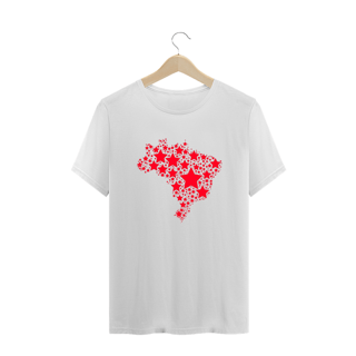 Nome do produto T-shirt Plus Size Brasil: Estrelas da Democracia