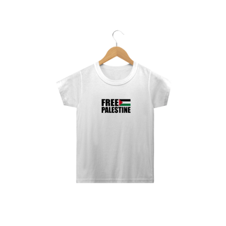 Nome do produto T-shirt Infantil Free Palestine