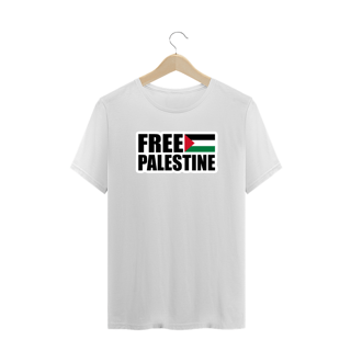 Nome do produto T-shirt Plus Size Free Palestine