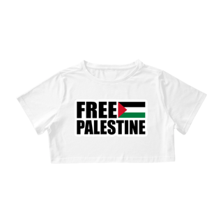 Nome do produto Cropped Free Palestine