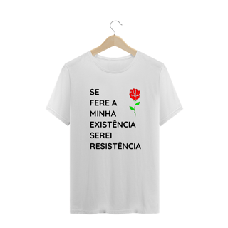 Nome do produto T-shirt Plus Size Serei Resistência