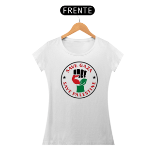 Nome do produto T-shirt Baby Look Save Gaza