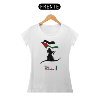 Nome do produto T-shirt Baby Look Free  Palestine