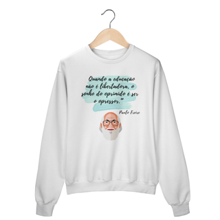 Nome do produto Moletom UNISSEX Paulo Freire