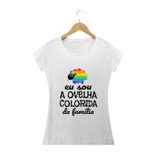 Nome do produto T-shirt Baby Look Ovelha Colorida