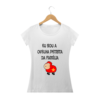 Nome do produto T-shirt Baby Look Ovelha Petista
