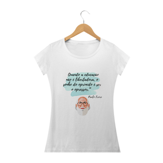 Nome do produto T-shirt Baby Look Paulo Freire