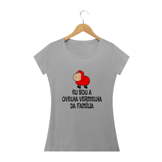 Nome do produto T-shirt Baby Look Ovelha Vermelha