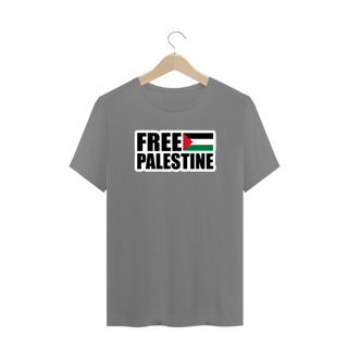 Nome do produto T-shirt Plus Size Free Palestine