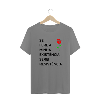 Nome do produto T-shirt Plus Size Serei Resistência