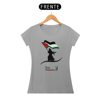 Nome do produto T-shirt Baby Look Free  Palestine