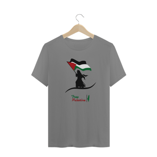 Nome do produto T-shirt Plus Size Free Palestine