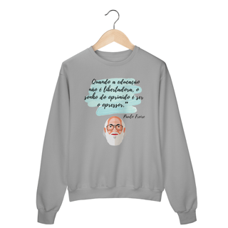 Nome do produto Moletom UNISSEX Paulo Freire