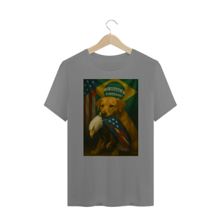 Nome do produto T-shirt Plus Size CACHORRO CARAMELO