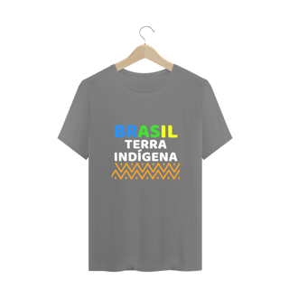 Nome do produto T-shirt Plus Size BRASIL TERRA INDÍGENA