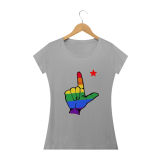 Nome do produto T-shirt Baby Look Faz o L com ORGULHO
