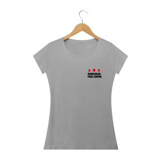 Nome do produto T-shirt Baby Look Democracia