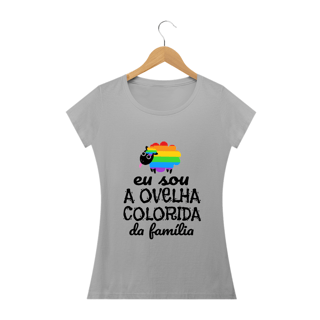 Nome do produto T-shirt Baby Look Ovelha Colorida