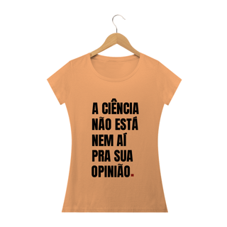 Nome do produto T-shirt Baby Look Estonada Ciência