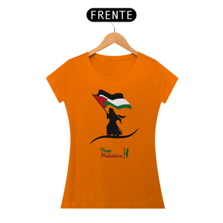 Nome do produto T-shirt Baby Look Free  Palestine