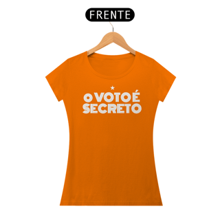 Nome do produto T-shirt Baby Look Voto Secreto