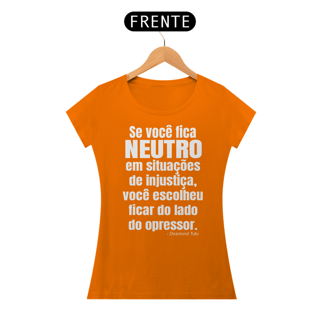 Nome do produto T-shirt Baby Look Desmond Tutu