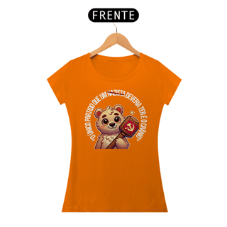 Nome do produto T-shirt Baby Look crânio partido