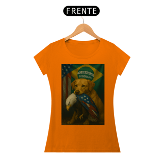 Nome do produto T-shirt Baby Look CACHORRO CARAMELO