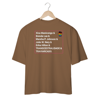 Nome do produto Camiseta Oversized Transcestralidade