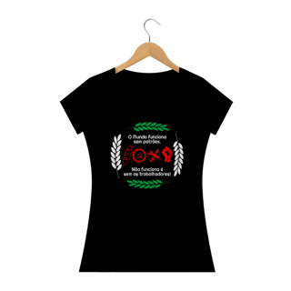 Nome do produto T-shirt Baby Look Trabalhadores
