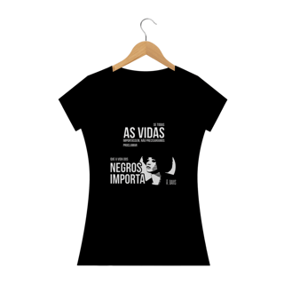 Nome do produto T-shirt Baby Look Vidas Negras