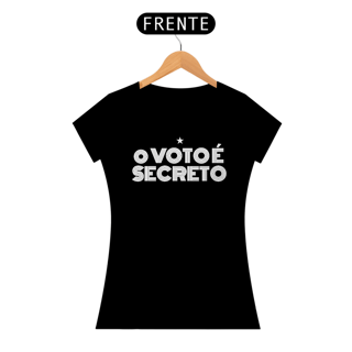 Nome do produto T-shirt Baby Look Voto Secreto