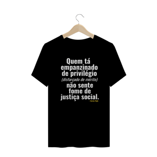 Nome do produto T-shirt Plus Size NÃO SENTE