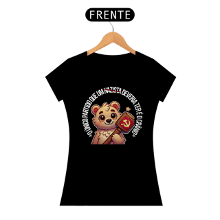 Nome do produto T-shirt Baby Look crânio partido
