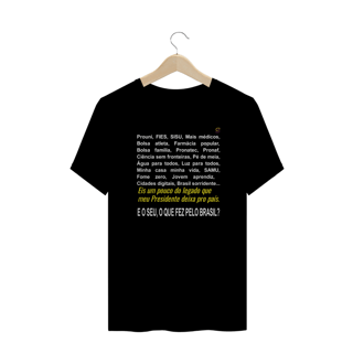 Nome do produto T-shirt Plus Size MEU PRESIDENTE
