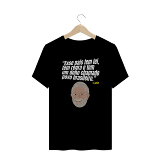 Nome do produto T-shirt  Plus Size LULA: Brasil Soberano