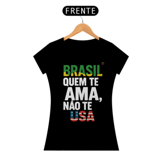 Nome do produto T-shirt Baby Look BRASIL QUEM TE AMA