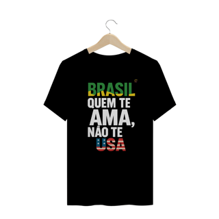 Nome do produto T-shirt PLUS SIZE BRASIL QUEM TE AMA