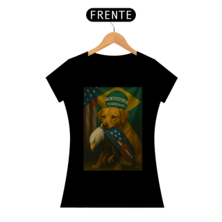 Nome do produto T-shirt Baby Look CACHORRO CARAMELO