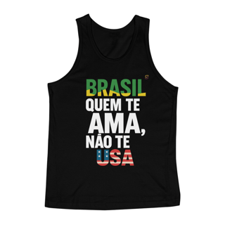 Nome do produto Regata UNISSEX BRASIL QUEM TE AMA