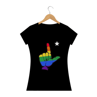 Nome do produto T-shirt Baby Look Faz o L com ORGULHO!