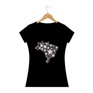 Nome do produto T-shirt Baby Look Brasil: Estrelas da Democracia