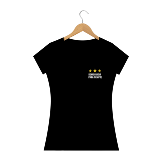 Nome do produto T-shirt Baby Look Democracia